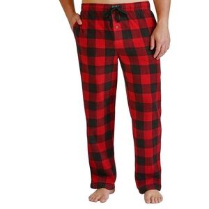 Lucky Brand Red and Black Checkered Buffalo Plain PJ Pants. Men’s Sz M